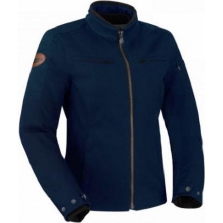 Segura Garrisson Lady Blue Navy Textile Motorcycle Jacket T3