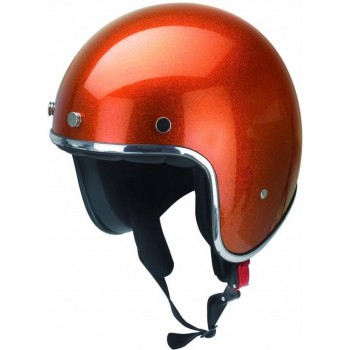 Redbike RB-765 retro jethelm metal flake orange maat XL