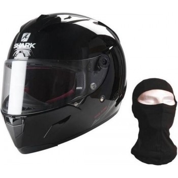 SHARK Race R Pro integraalhelm + bivakmuts - zwart