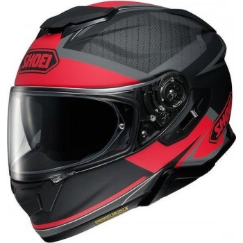 Shoei GT-Air II Affair Tc-1 Mat Zwart Grijs Rood Integraalhelm - Motorhelm - Maat M