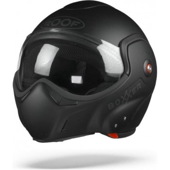 ROOF BoXXer Uni Mat Zwart Systeemhelm - Motorhelm - Maat XXL