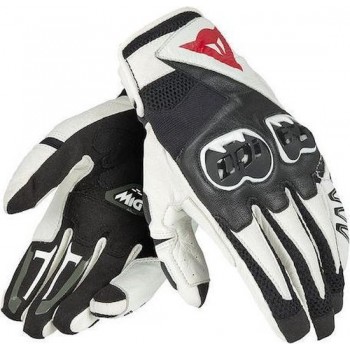 Dainese Mig C2 Unisex Black White Black Motorcycle Gloves L
