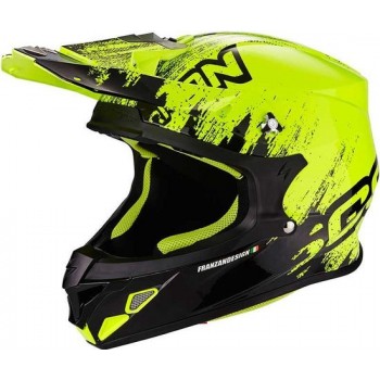 Scorpion Crosshelm VX-21 Air Mudirt Black/Neon Yellow-L