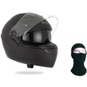 STORMER Pusher integrale helm Mat zwart + bivakmuts