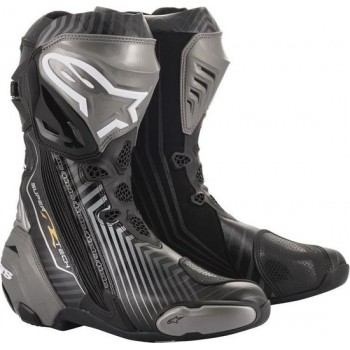 Alpinestars Supertech R Black Gray Gold Motorcycle Boots 43