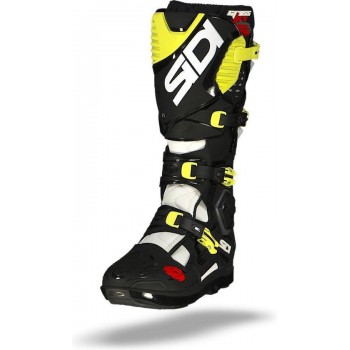 Sidi Crossfire 3 SRS White-Black-Yellow Fluo 44