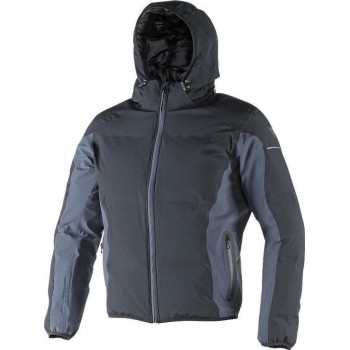 Dainese Plaza Black Ebony D-Dry Textile Motorcycle Jacket 54