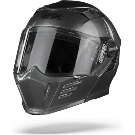 Simpson Darksome Gunmetal Systeemhelm - Motorhelm - Maat L