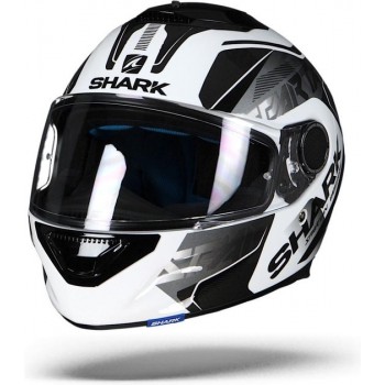 Shark Spartan Karken Wit Zwart Zwart Wkk Integraalhelm - Motorhelm - Maat XXL