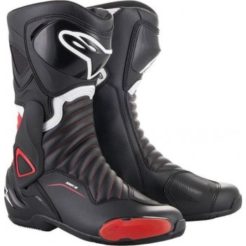 Alpinestars SMX-6 V2 Black Red Motorcycle Boots 40