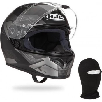 HJC integraalhelm FG17 Talos + bivakmuts - heren - zwart en grijs