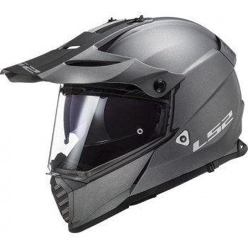 LS2 MX436 Pioneer EVO single mono mat titanium