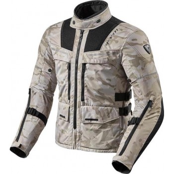 REV'IT! Offtrack Sand Black Motorcycle Textile Motorcycle Jacket M
