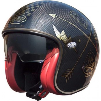 Premier Jethelm Vintage Carbon NX Gold Chromed-L