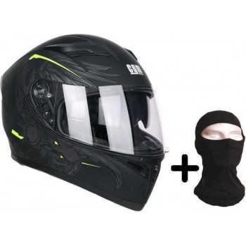 CGM Helm 316S Indian + Bivakmuts - Heren - Zwart en Geel