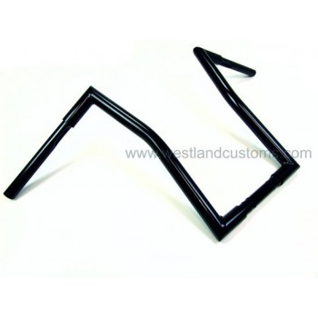 1 Inch Universeel Stuur Square Fat Ape Hanger 17 Inch Zwart