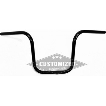 7/8 Inch (22mm) Universeel Stuur Narrow Ape Hanger 30cm Zwart