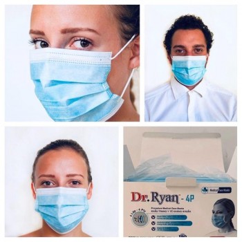 Mondkapjes 4 laags | Dr. Ryan | Beter dan 3 laags | CE gecertificeerd | Veilig in gebruik | Wegwerp
