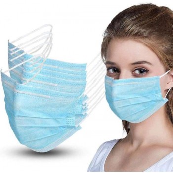 50 stuks - Hoogwaardige 3-laags mondkapjes – Niet Medisch mondkapje – Geschikt voor OV – Non-Woven mondkapjes
