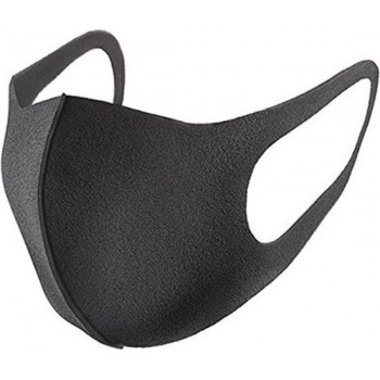 Gezichtsmasker - Mondkapje - Wasbaar - Zwart - Neopreen - 4stuks