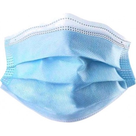3 Laags wegwerp mondkapjes 10 Stuks - niet medisch - blauw