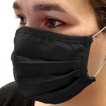Mondmasker - katoen - wasbaar mondkapje (niet-medisch) - Zwart - 3 stuks