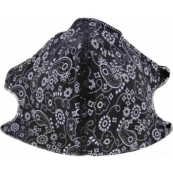 Attitude Holland Masker Black Paisley Print Mondkapje Zwart