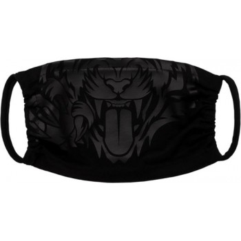 Most Hunted volwassen tijger mondmasker zwart zwart 20-14cm