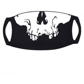 ZWART MONDKAPJE MET SKULL