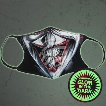 Halloween Masker - Clown - Glow in the dark Mondkapje -  Halloween Mondkapje - Mondmasker Glow in the dark