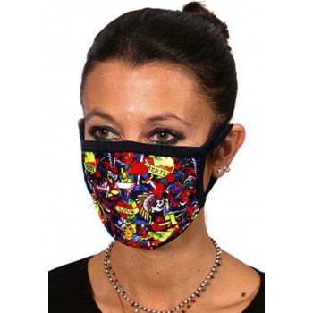 Mondkapje met tattoo print | mondkapje OV wasbaar