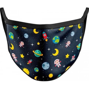 Space mondkapje voor kinderen - Wasbaar - Polyester