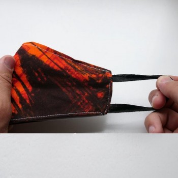 Charlie's Travels - herbruikbaar mondkapje – geschikt voor OV – gemengde kleuren - rood - zwart - Wash design