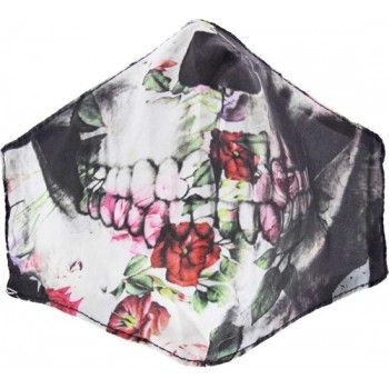 Attitude Holland Masker Floral Skull Mondkapje Multicolours