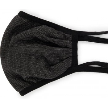 Antibacterieel Mondmasker met zilvergaren (effen zwart)