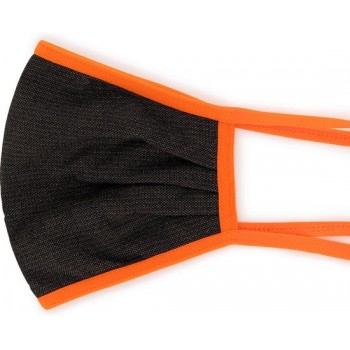 Antibacterieel Mondmasker met zilvergaren (effen oranje)