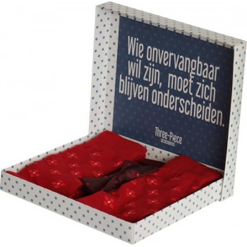 Giftset met vlinderdas en sokken, incl. bijpassend mondmasker - dubbellaags katoen, design-mondkapje