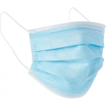 Mondkapjes 3-laags Unisex Polyester Blauw 10 Stuks
