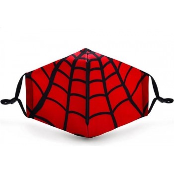 Wasbaar Mondkapje Van Mondkap Monkeys - Spider- Niet Medisch - 2 PM2,5 Filters - Voor Kinderen en Volwassenen