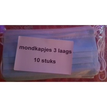 3Laags wegwerp Mondkapjes waterdicht per 25 Stuks- Niet medisch