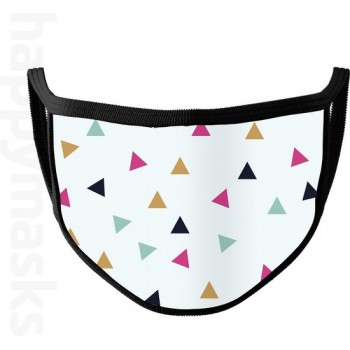 Mondkapje - Happy Patterns N°4 mondmakser | Wasbaar | Niet-medisch