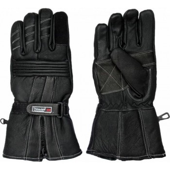 Leren Handschoenen Winter Motor Scooter Maat L - Met Thinsulate Voering