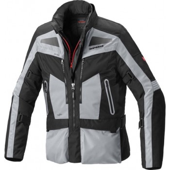 Spidi Voyager Evo H2Out Grey Black Textile Motorcycle Jacket M