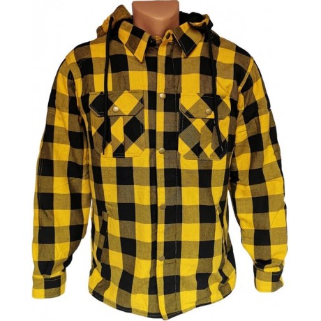 Lumberjack Motorjas Geel inclusief (uitneembare) protectie. Maat S