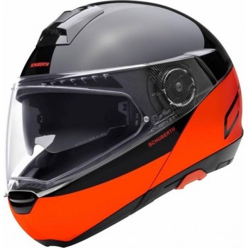 Schuberth C4 Pro Swipe Oranje Systeemhelm - Motorhelm - Maat XL