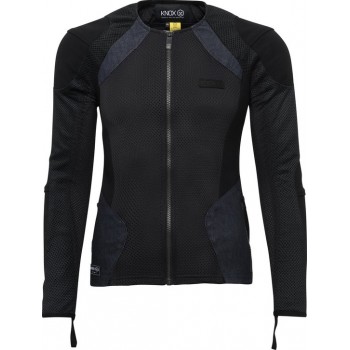 Knox Urbane Pro Lady Black Denim Motorcycle Shirt M