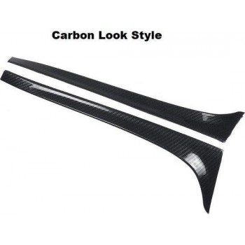 Universele 2 Stks/set Achterruit Side Spoiler Wing Lip Cover Trim Sticker Fit Voor Vw Golf 7 MK7 Auto Accessoires