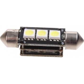 AutoStyle Festoon Lamp 3Q SMD Xenon-Optiek 11x37mm 12V, per stuk, met CAN-bus ondersteuning