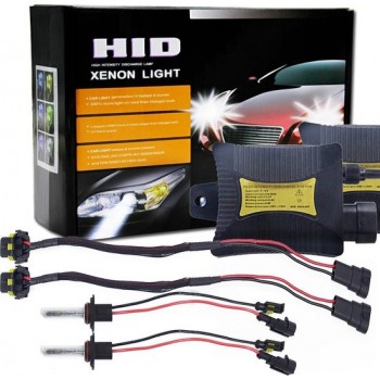 55W 9005 / H10 / HB3 6000K HID Xenon-lichtconversiekit met hoge intensiteitafgifte slanke ballast, wit