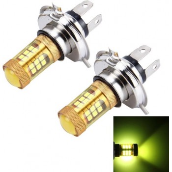 2 STKS H4 10W 1000 LM Mistachterlichten met 28 SMD-3030 LED-lampen, DC 12V (Gold Light)